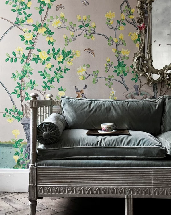 tapete mit muster de Gournay wandtapete