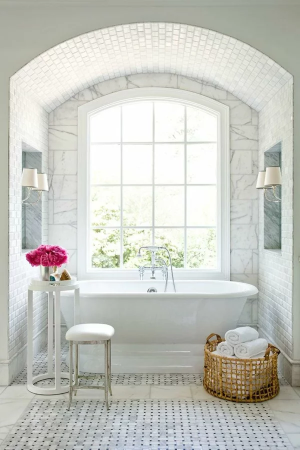 badezimmer renovieren ideen romantisch baden