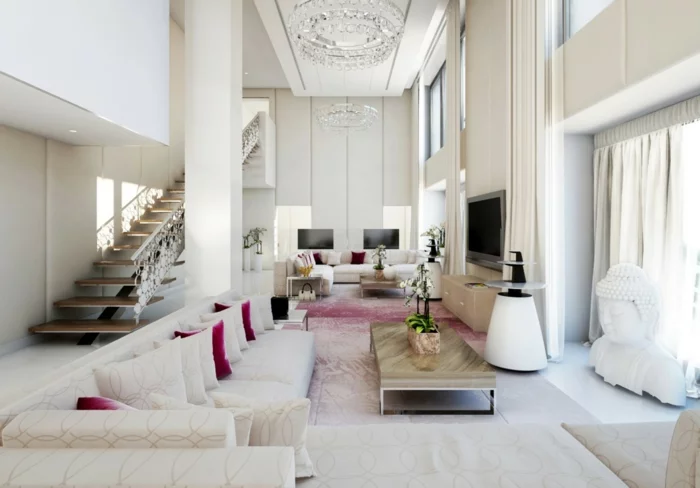 sofa kissen stilvolle dekokissen elegantes wohnzimmer