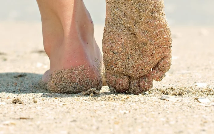 hobby barfuß barfuß laufen strand sand