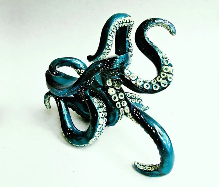 ausgefallene schuhe art design oktopus