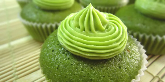 grüner tee gesund leckere cupcakes