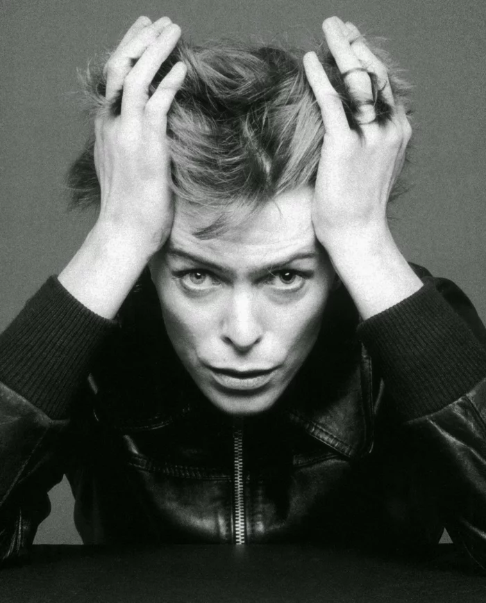 David Bowie Augen sw