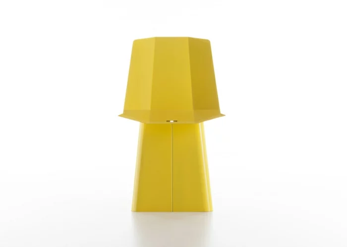 designermöbel origami stuhl linito gelb von yu ito