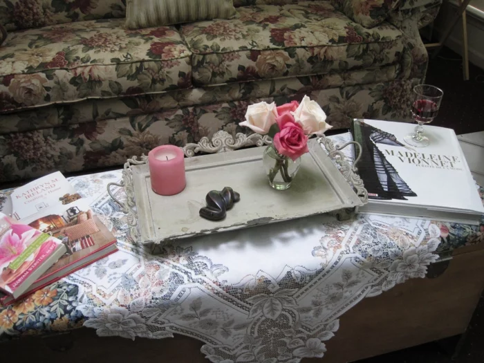 rosen deko kleine glasvase vintage tischdekoration