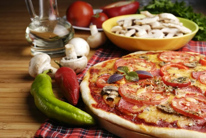abnehmen ohne hungern pizza gemüse