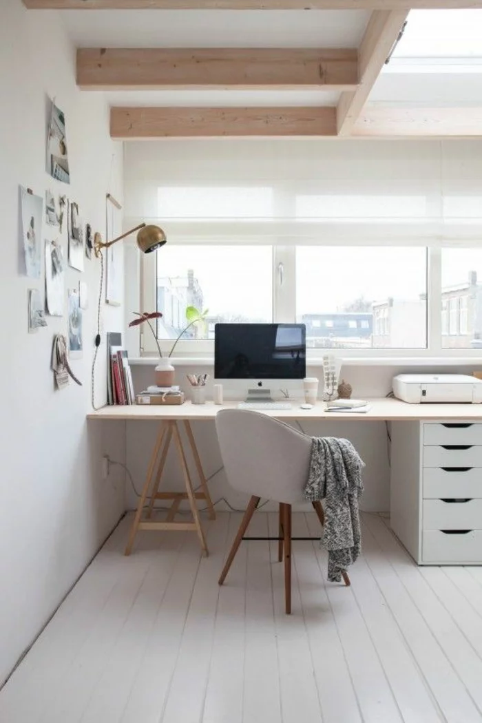 Home Office einrichten Möbel skandinavisch einrichten Schreibtisch