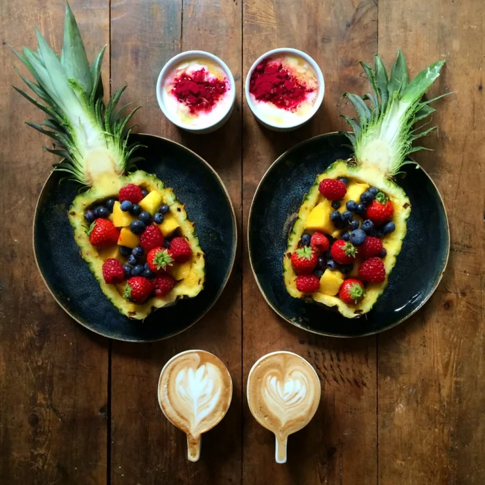 frühstücksideen leckeres frühstück gesundes frühstück rezepte ananas