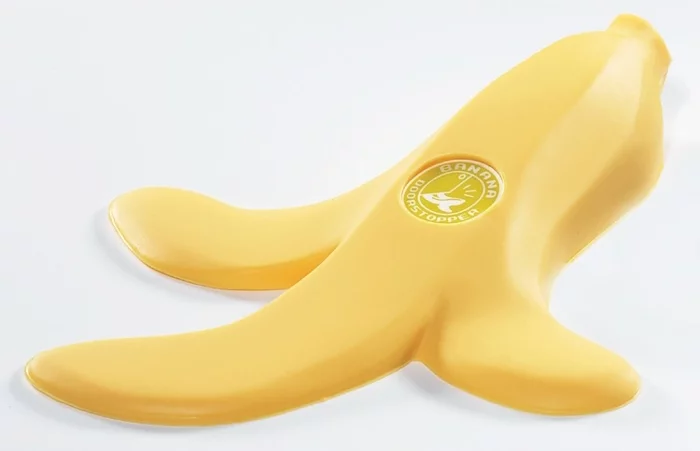 tür stopper banane gelb plastik curiosite.es