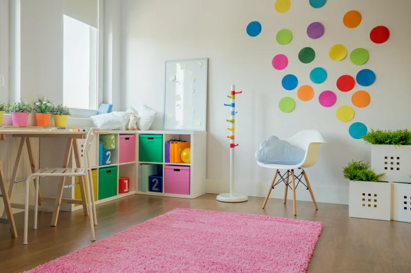 Kinderzimmer Deko Ideen farbige Kinderzimmermöbel