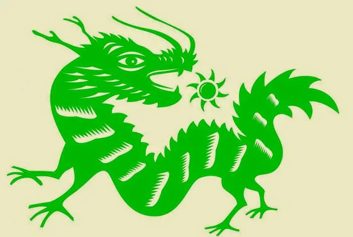 chinesische sternzeichen der feurige affe asia rot chinesisches horoskop dreache gruen