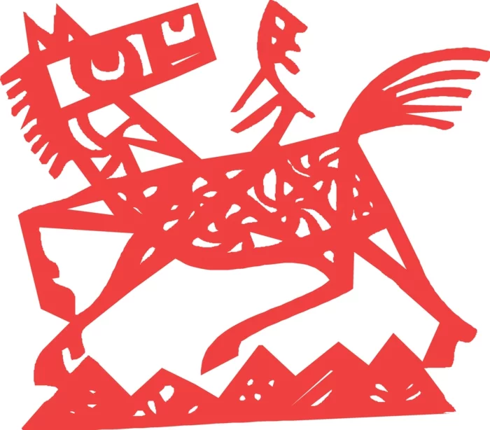 chinesische sternzeichen der feurige affe asia rot chinesisches horoskop pferd