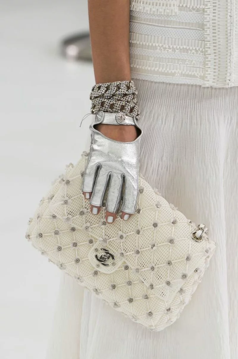 Designer Handtaschen Chanel Handtasche Damen weiß