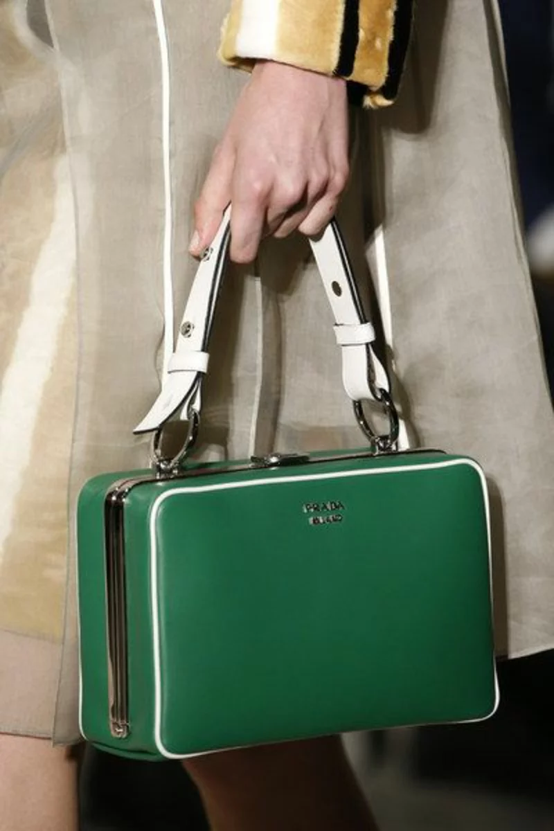 Luxus Handtaschen Prada Handtasche Damen grün