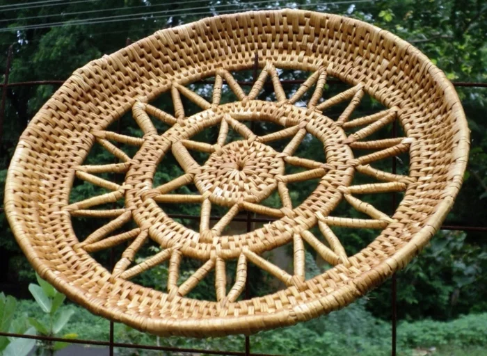 dekoideen deko aus bambus wanddeko accessoires sonne