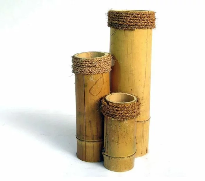 Bambusmöbel und Accessoires bambus deko deko aus bambus wanddeko blumenvasen