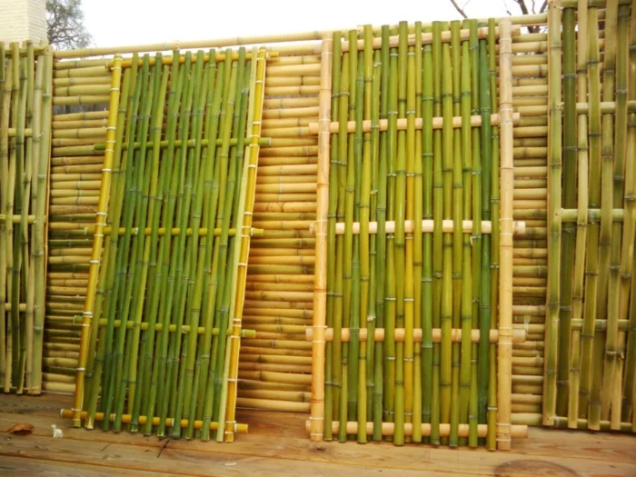 bambus deko deko aus bambus wanddeko spanische wand