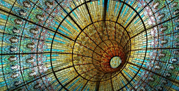 glas bemalen vitragen fenster moderne designs spanische kupel4