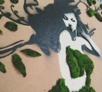 Moos Graffiti – Streetart auf umweltfreundlicher Weise