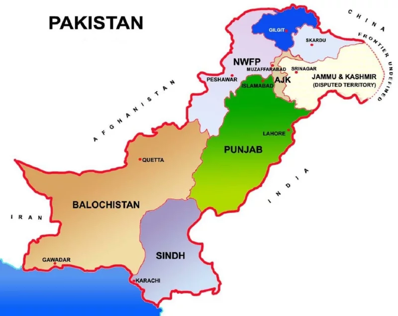 Wo liegt Pakistan Karte pakistanische Küche Gerichte