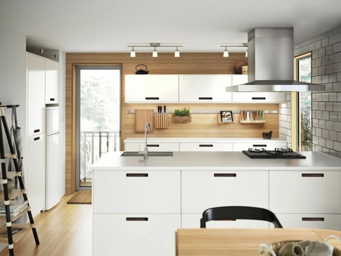 Küchenplanung Ikea Küchen creme baige hell elegant