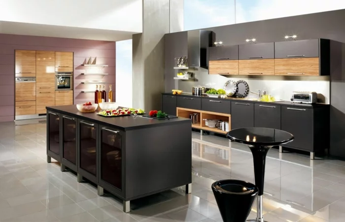 Küchenplanung Ikea Küchen creme baige hell schwarz
