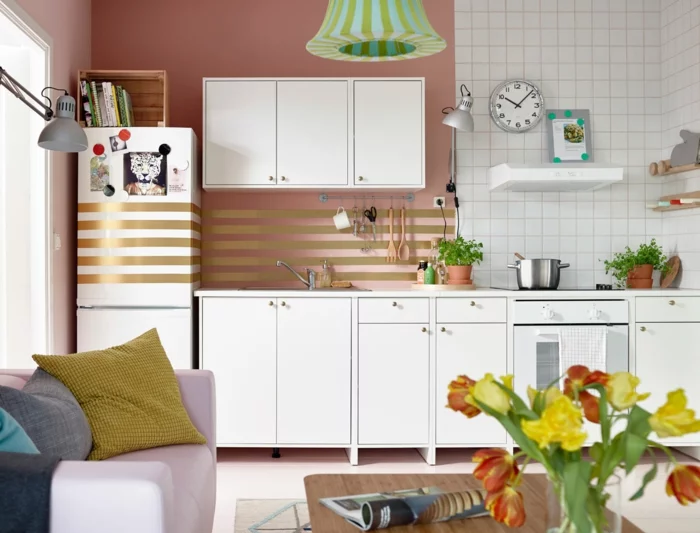 Küchenplanung Ikea Küchen holz weiss modern