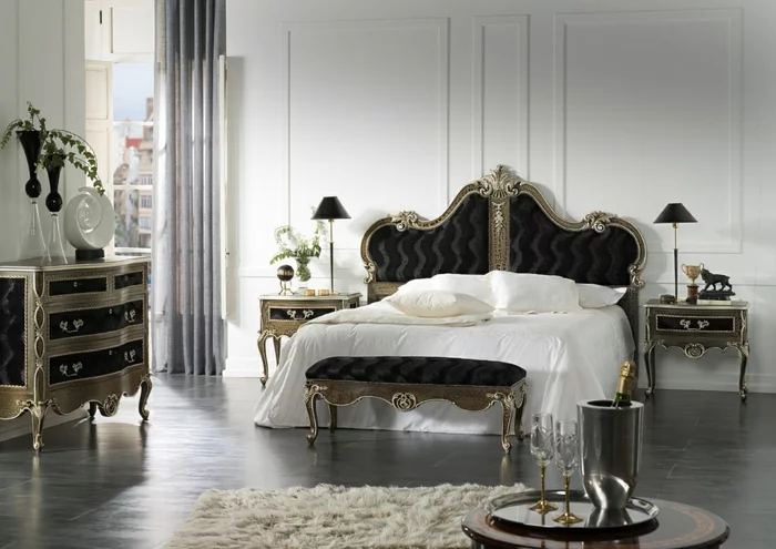 Schlafzimmer einrichten Einrichtungsbeispiele im viktorianischen Stil klassische Möbel