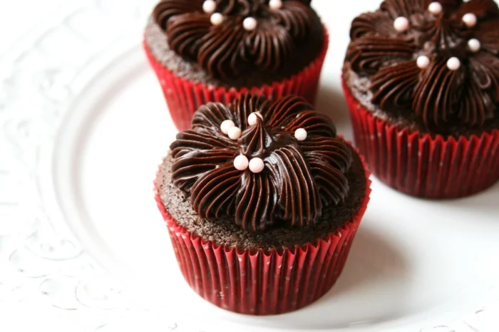 cupcakes backen kakao muffins dekorieren
