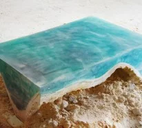 Acrylglas Couchtisch in fabelhafter Meeresoptik