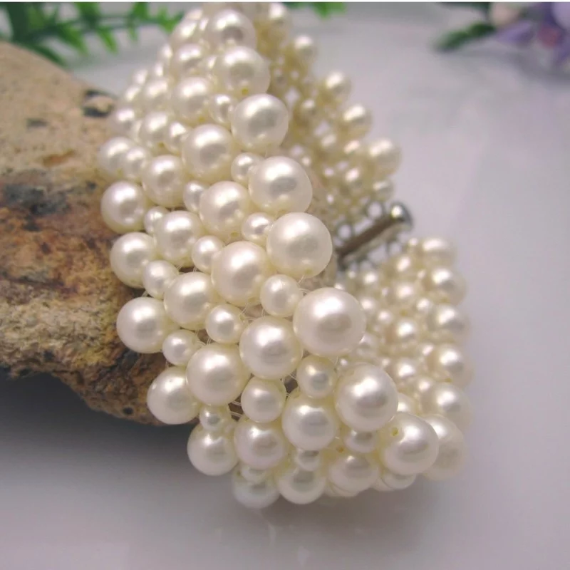 echte Perlen Edelsteine Wirkung Perlen Armband vierreihig