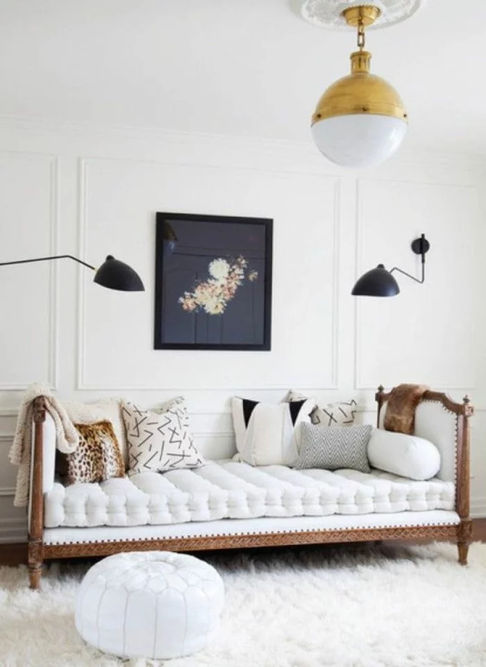 Sofa Kinderzimmer gestalten elegante Möbel Couch