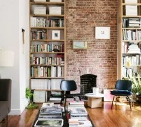 Wohnung dekorieren – 65 ausgefallene Dekoideen, wie Sie Bücher ins Innendesign einbeziehen