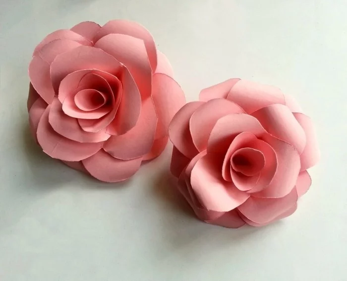 kreativ basteln rose selber basteln papier