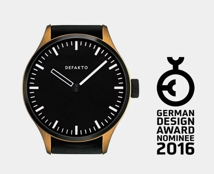 german design award 2016 herrenuhr defakto