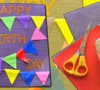 Geburtstagskarte selber basteln- Pop Up oder Aufklappkarte mit Anleitung