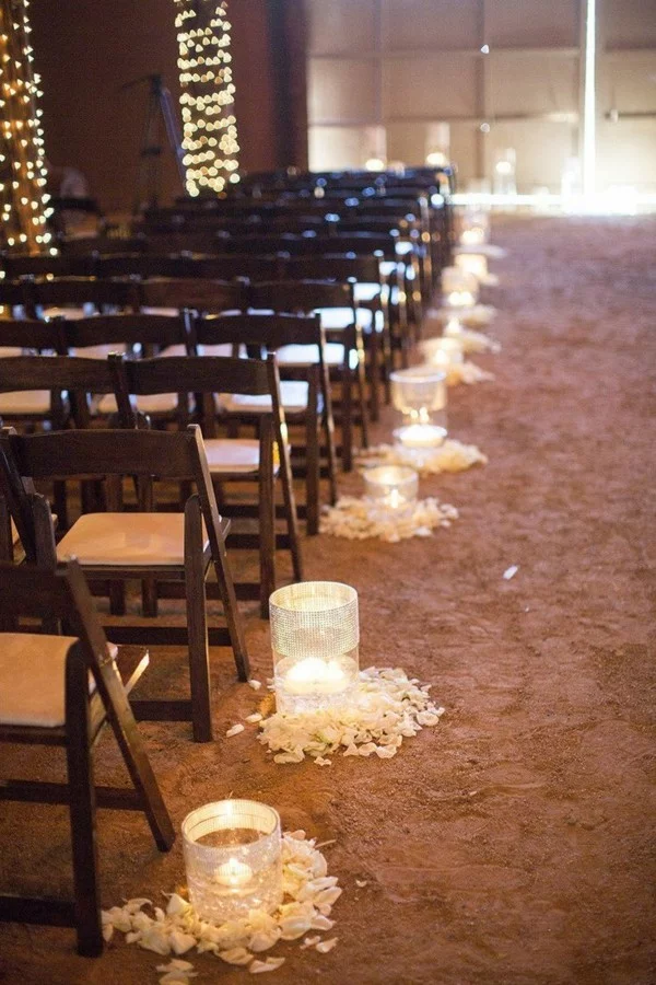 Hochzeitsdeko für Zeremonie mit Kerzen selber machen