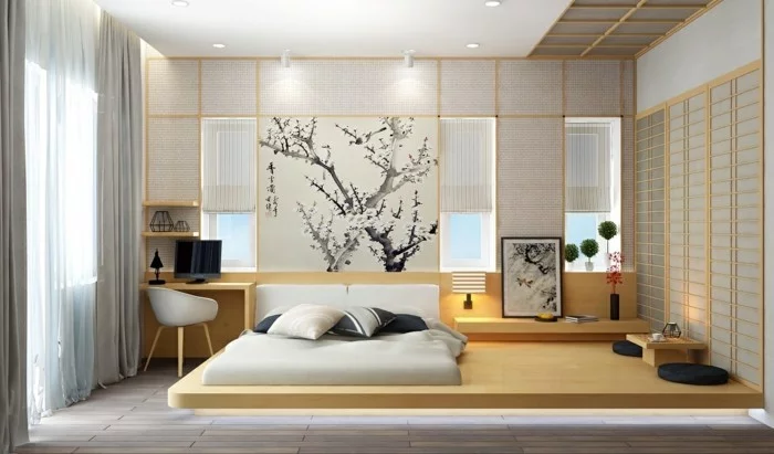 minimalistisch wohnen behagliches schlafzimmer natrliches flair
