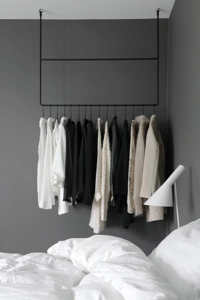 minimalistisch wohnen schlafzimmer stauraum ideen