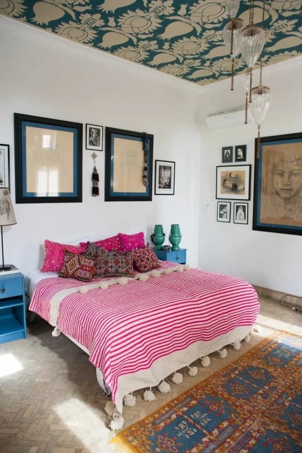 marokkanische lampe schlafzimmer einrichten ideen