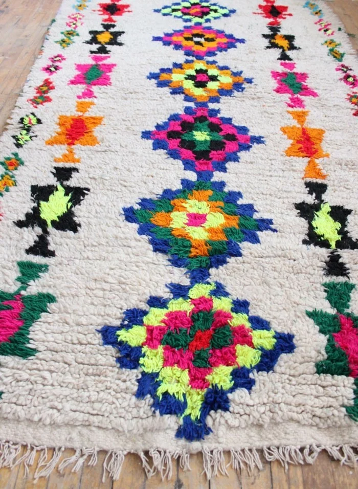 marokkanische teppiche azilal stil krasse farben