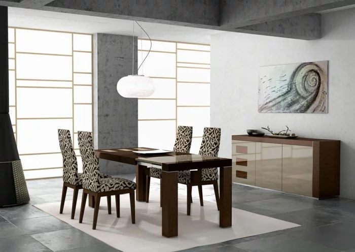 moderne stühle esszimmer elegantes design schönes muster