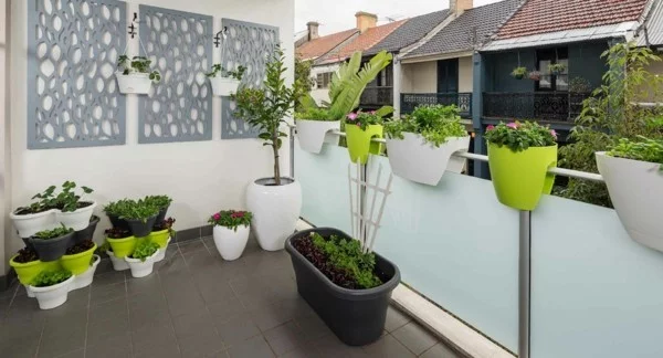 super moderne ausstrahlung auf einem Balkon Garten