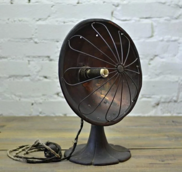 upcycling ideen diy lampen ventilator