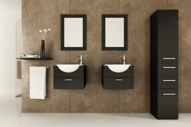 Badezimmerspiegel zwei kleine spiegel