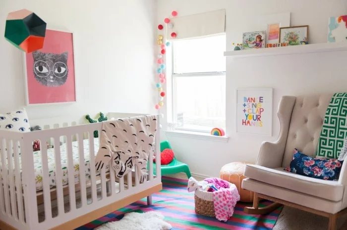 babyzimmer farben helles ambiente farbige akzente