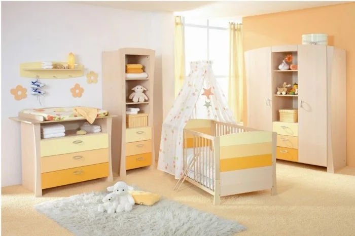 babyzimmer farben warme farben teppichboden