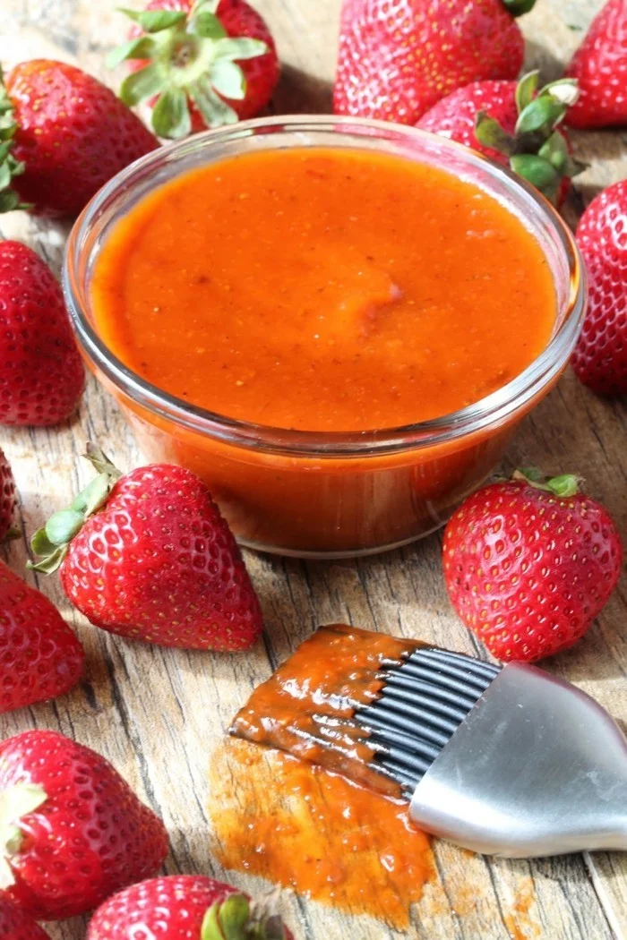 dips zum grillen einfache gesunde rezepte zubereitung mit erdbeeren