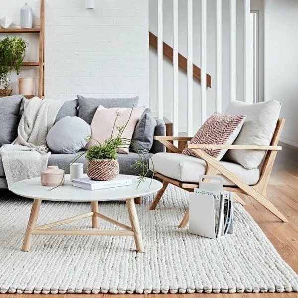 skandinavische einrichtung wohnzimmer ideen lagom stil 