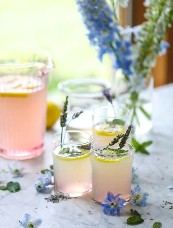 limonade und lavendelsirup zum selbermachen